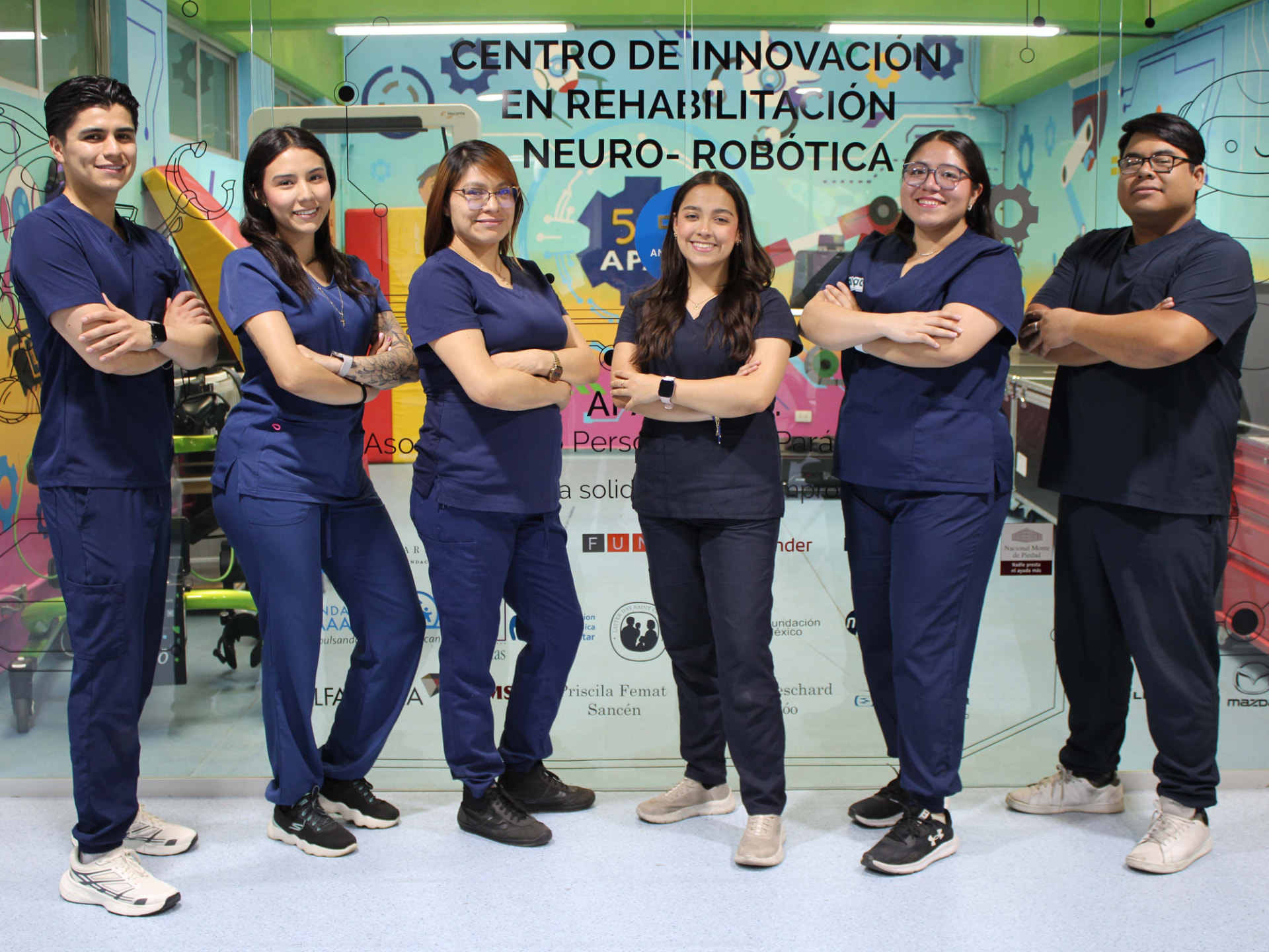 Equipo del Centro de Innovación en Rehabilitación Neuro-robótica de AIN